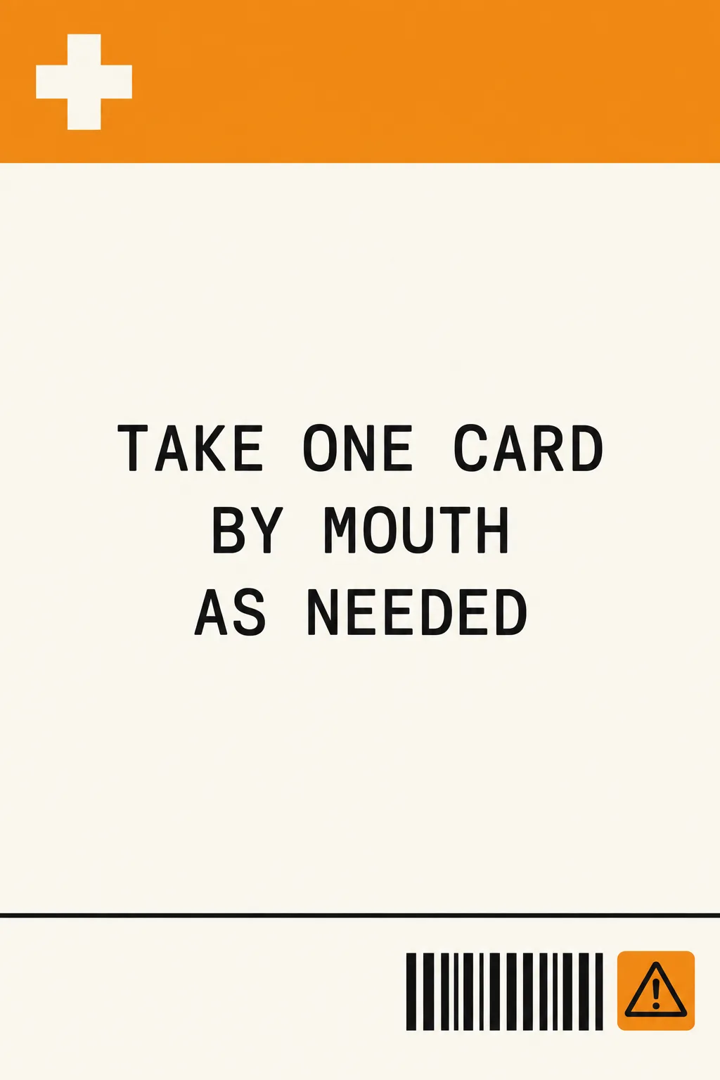 TAKE ONE CARD BY MOUTH AS NEEDED