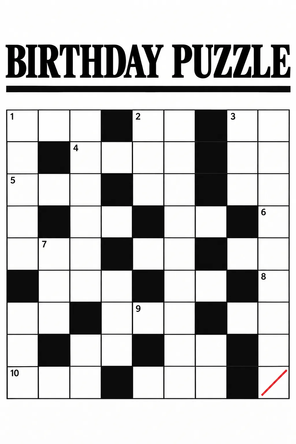 BIRTHDAY PUZZLE