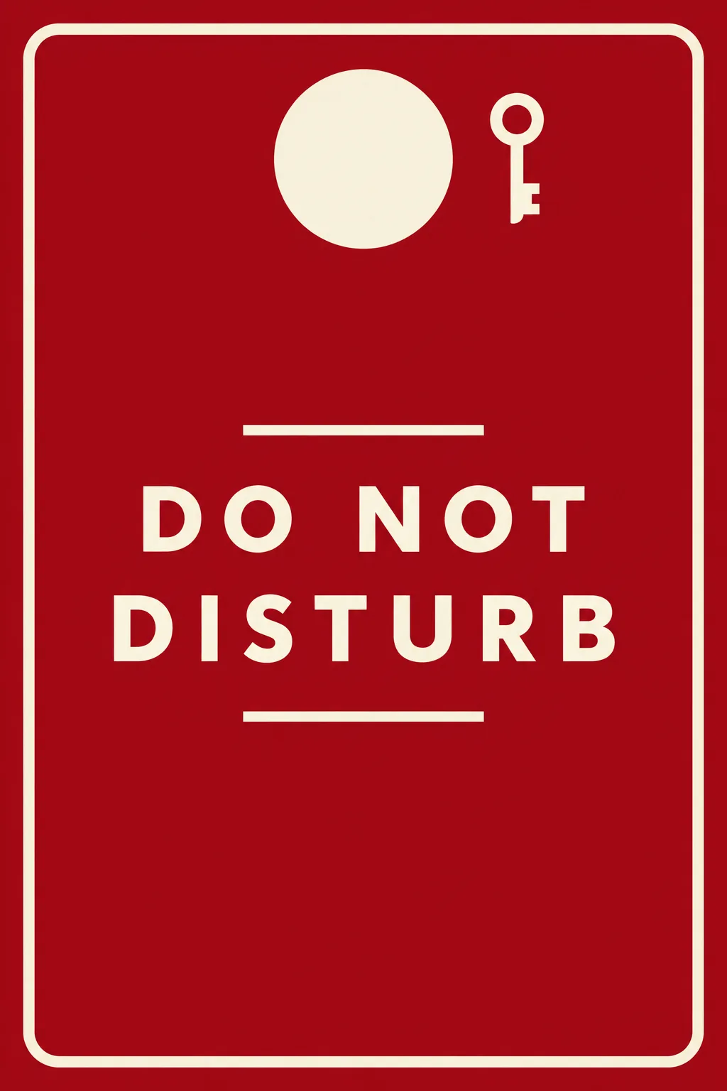 DO NOT DISTURB